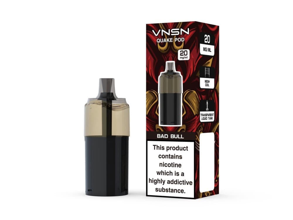 Bad Bull VNSN Quake 10000 Replacement Pods Box of 5