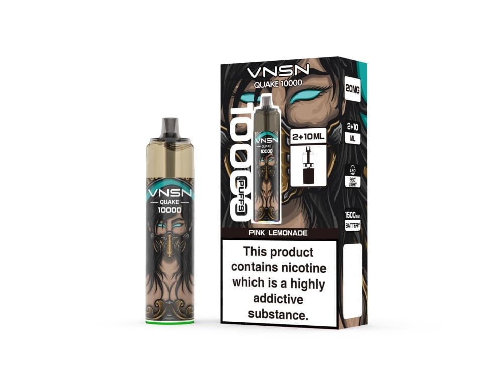 Pink Lemonade VNSN Quake 10000 Prefilled Refill Pod Vape Kit Box of 5