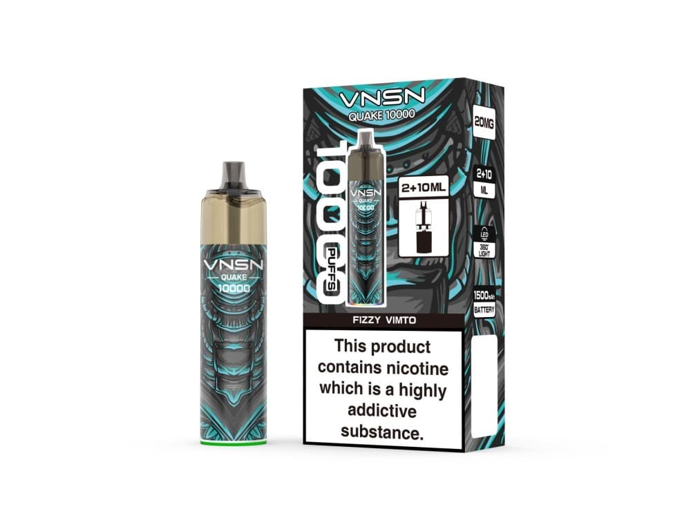 Fizzy VMT VNSN Quake 10000 Prefilled Refill Pod Vape Kit Box of 5