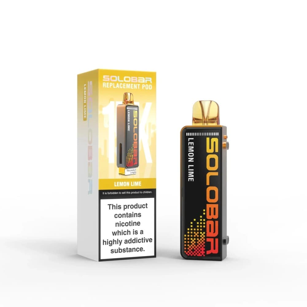 Lemon Lime Solo Bar 15K Prefilled Pods Box of 5