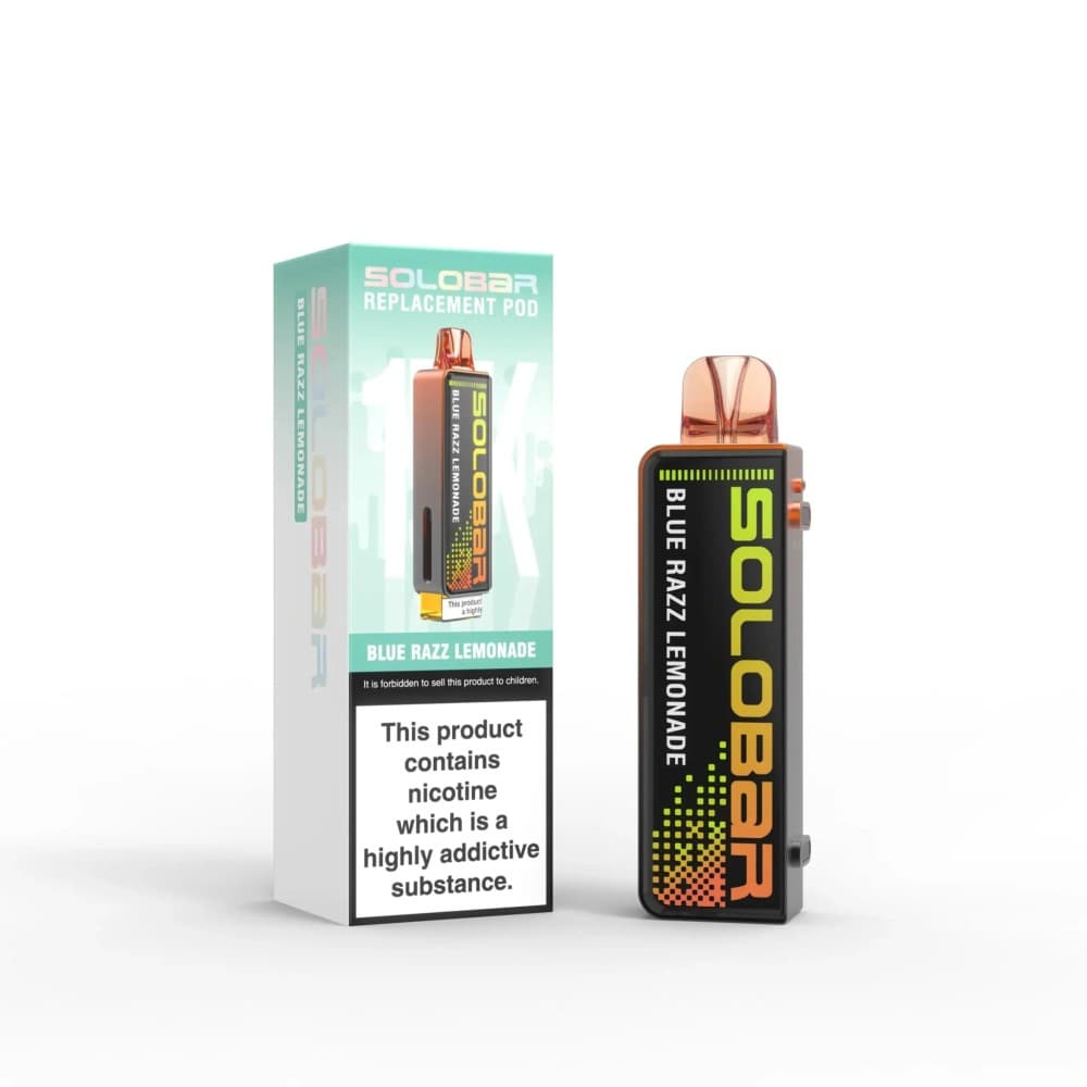 Blue Razz Lemonade Solo Bar 15K Prefilled Pods Box of 5