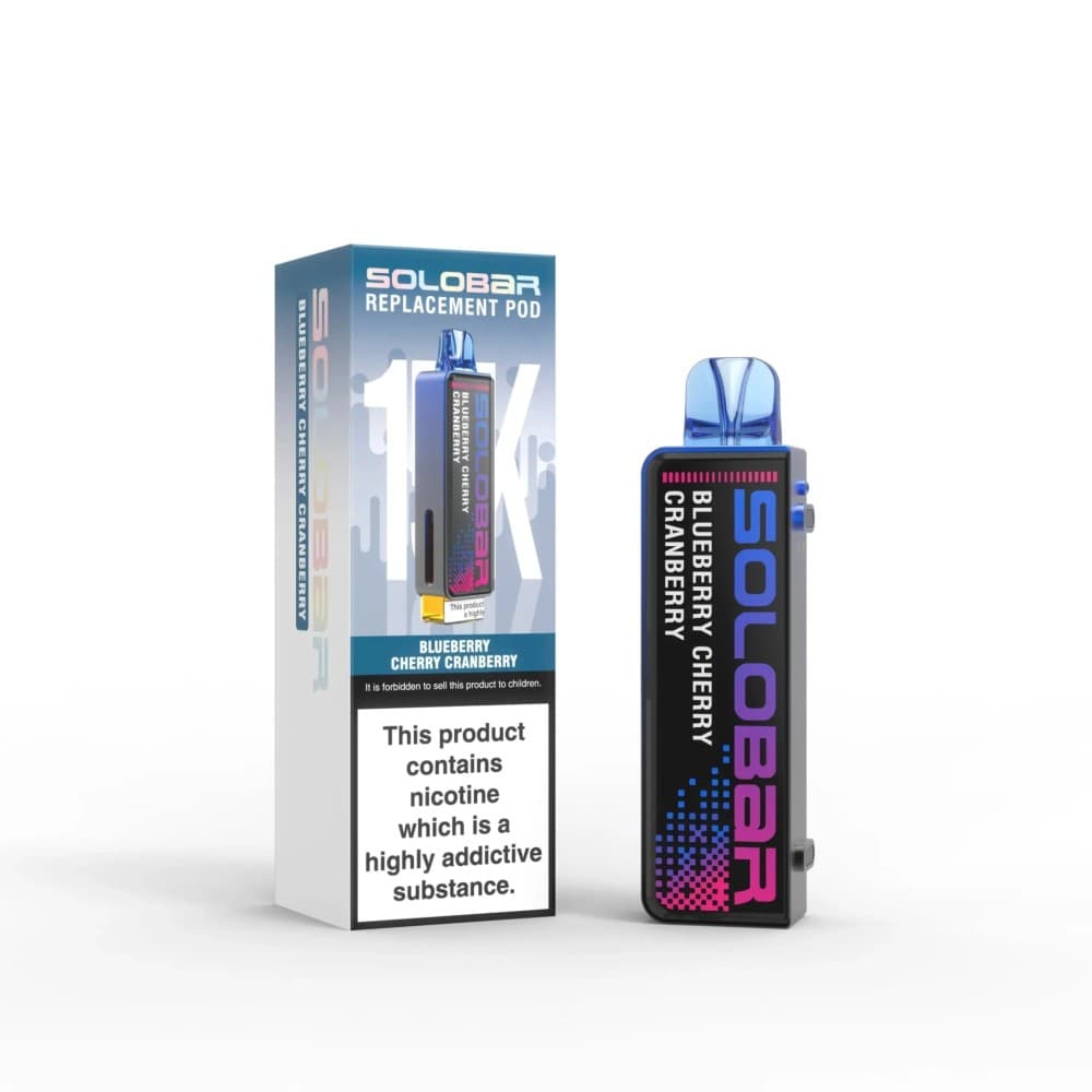 Blueberry Cherry Cranberry Solo Bar 15K Prefilled Pods Box of 5