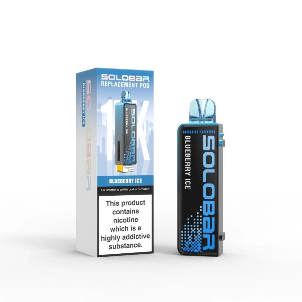 Blueberry Ice Solo Bar 15K Prefilled Pods Box of 5