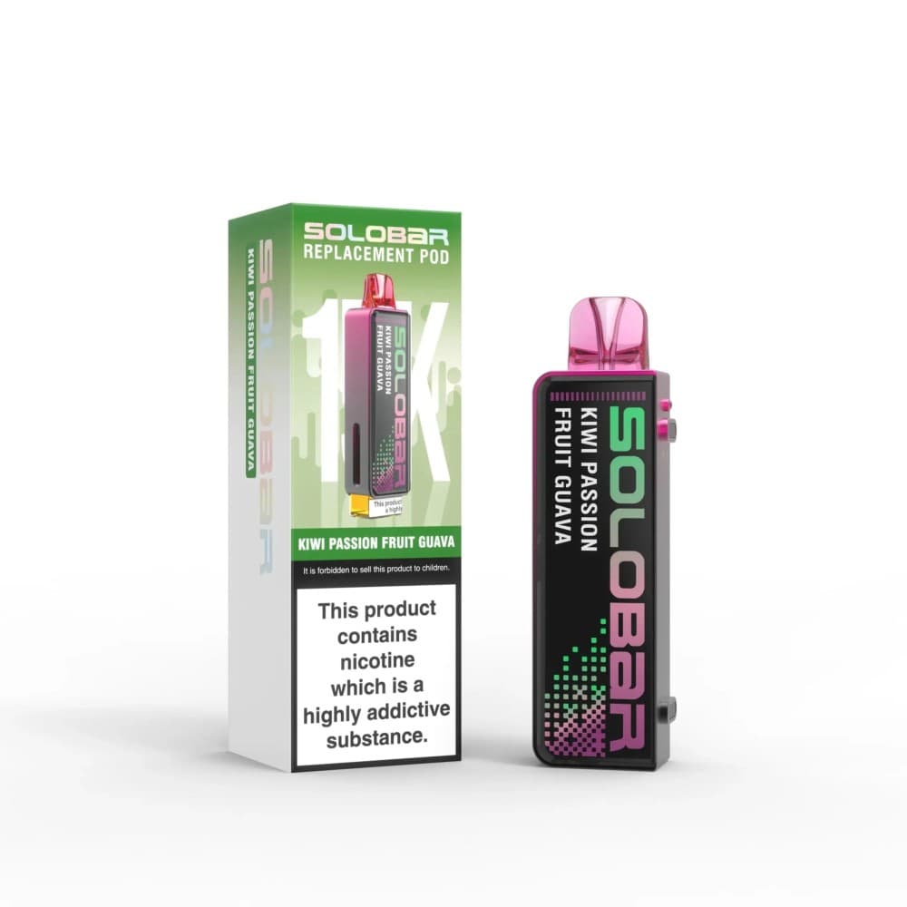 Kiwi Passionfruit Guava Solo Bar 15K Prefilled Pods Box of 5