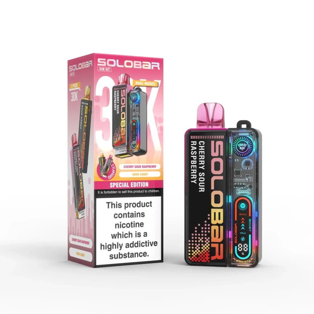 Special Edition Solo Bar Boost 30K Prefilled Vape Kit Box of 5