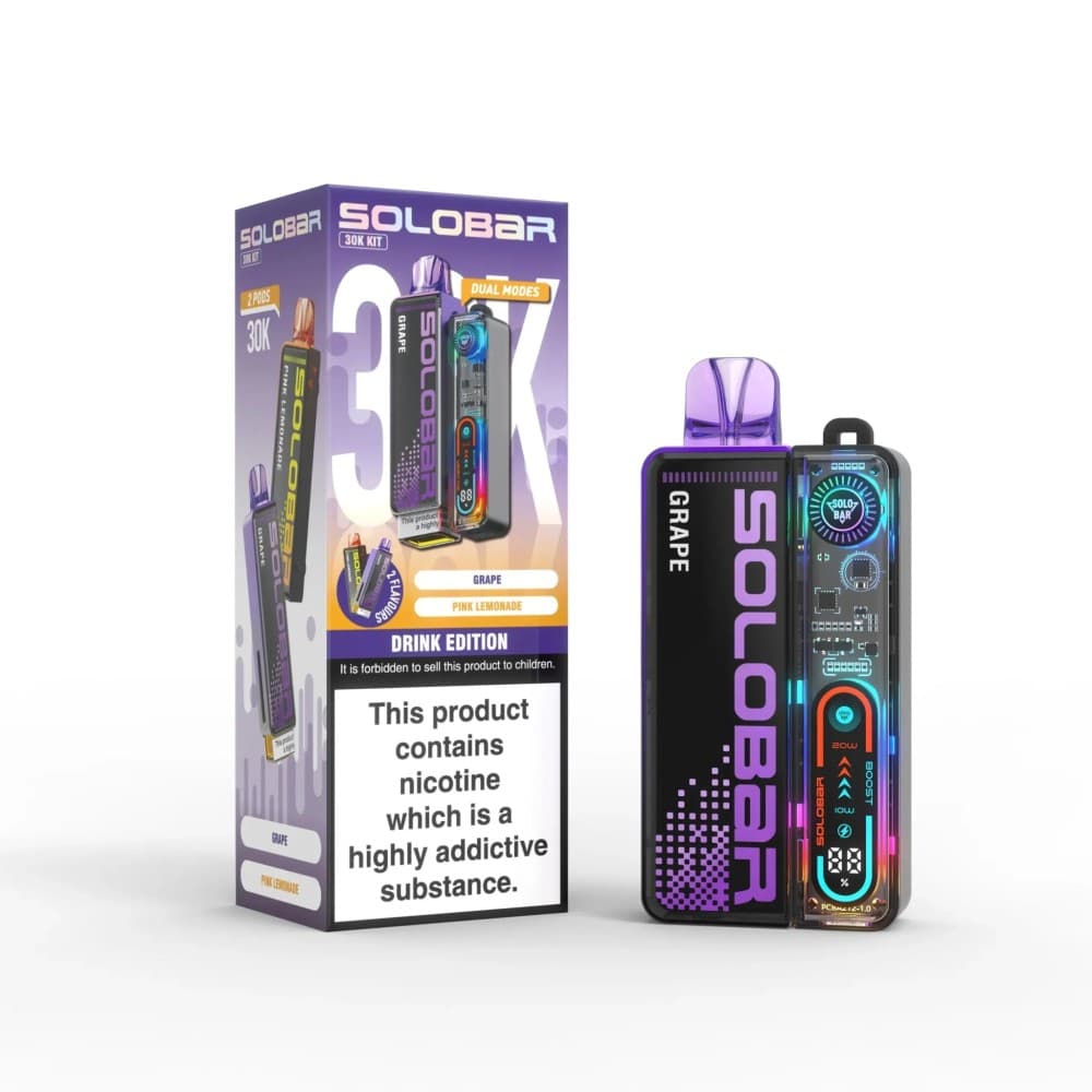 Drink Edition Solo Bar Boost 30K Prefilled Vape Kit Box of 5