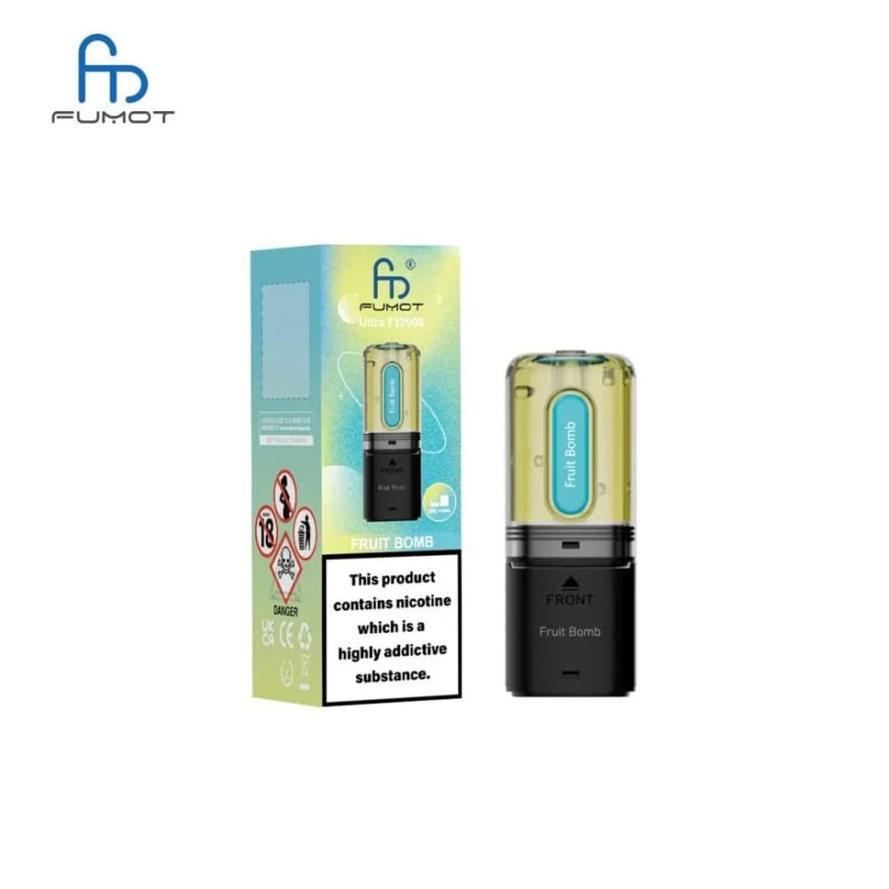 Fruit Bomb RandM Fumot T32000 Ultra Replacement Pods Box of 5