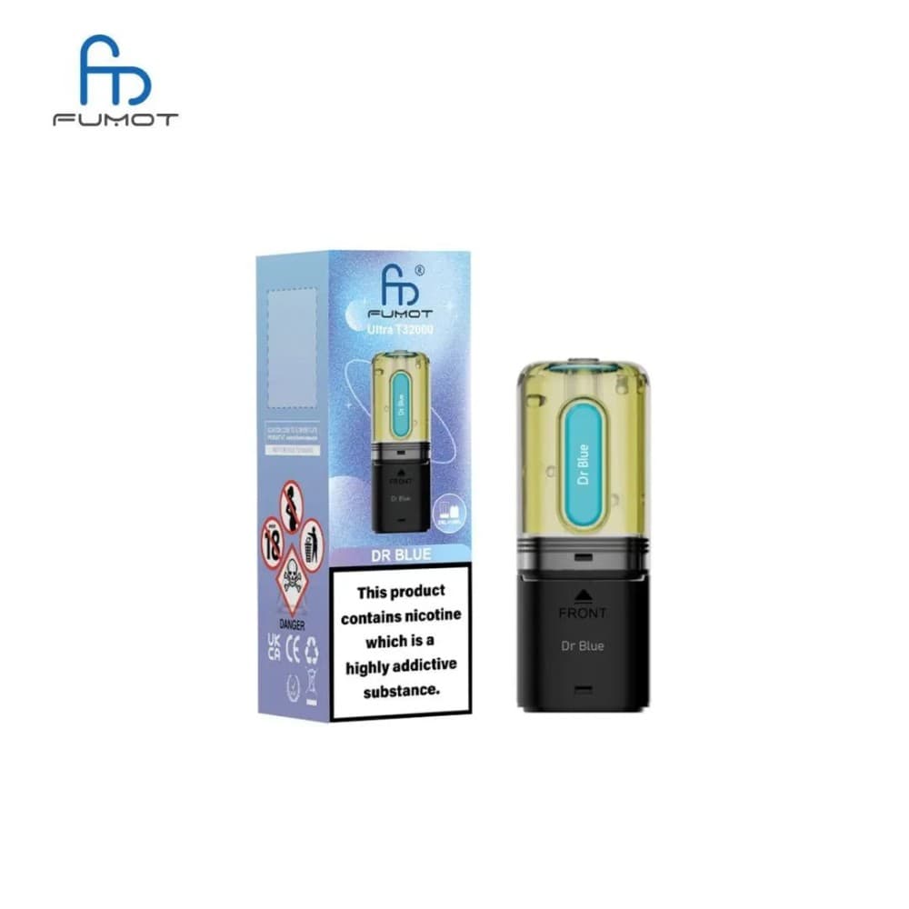 Dr Blue RandM Fumot T32000 Ultra Replacement Pods Box of 5