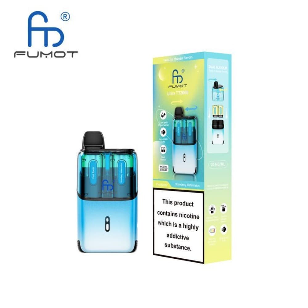 Fruit Bomb / Strawberry Watermelon RandM Fumot T32000 Ultra Prefilled Pod Kit Box of 5