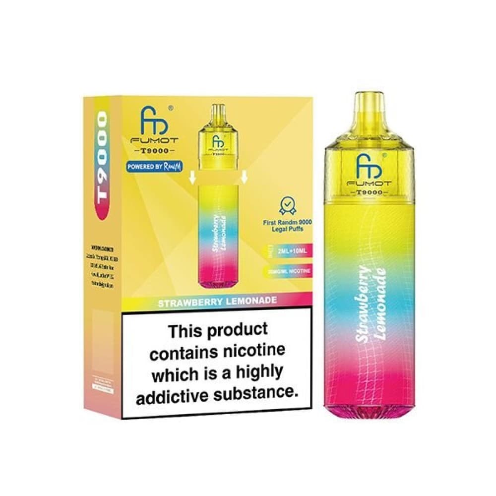 Strawberry Lemonade Fumot T9000 Prefilled Pod Vape Kit Box of 5