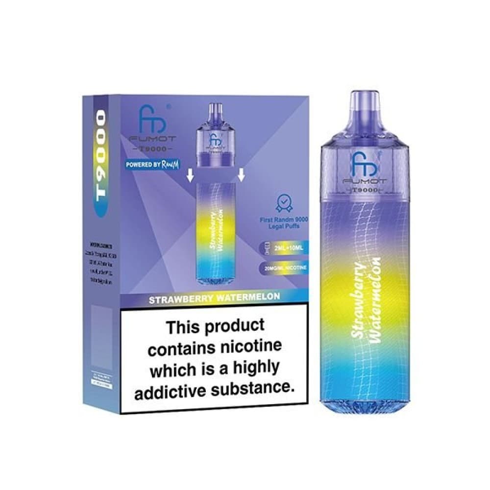 Strawberry Watermelon Fumot T9000 Prefilled Pod Vape Kit Box of 5
