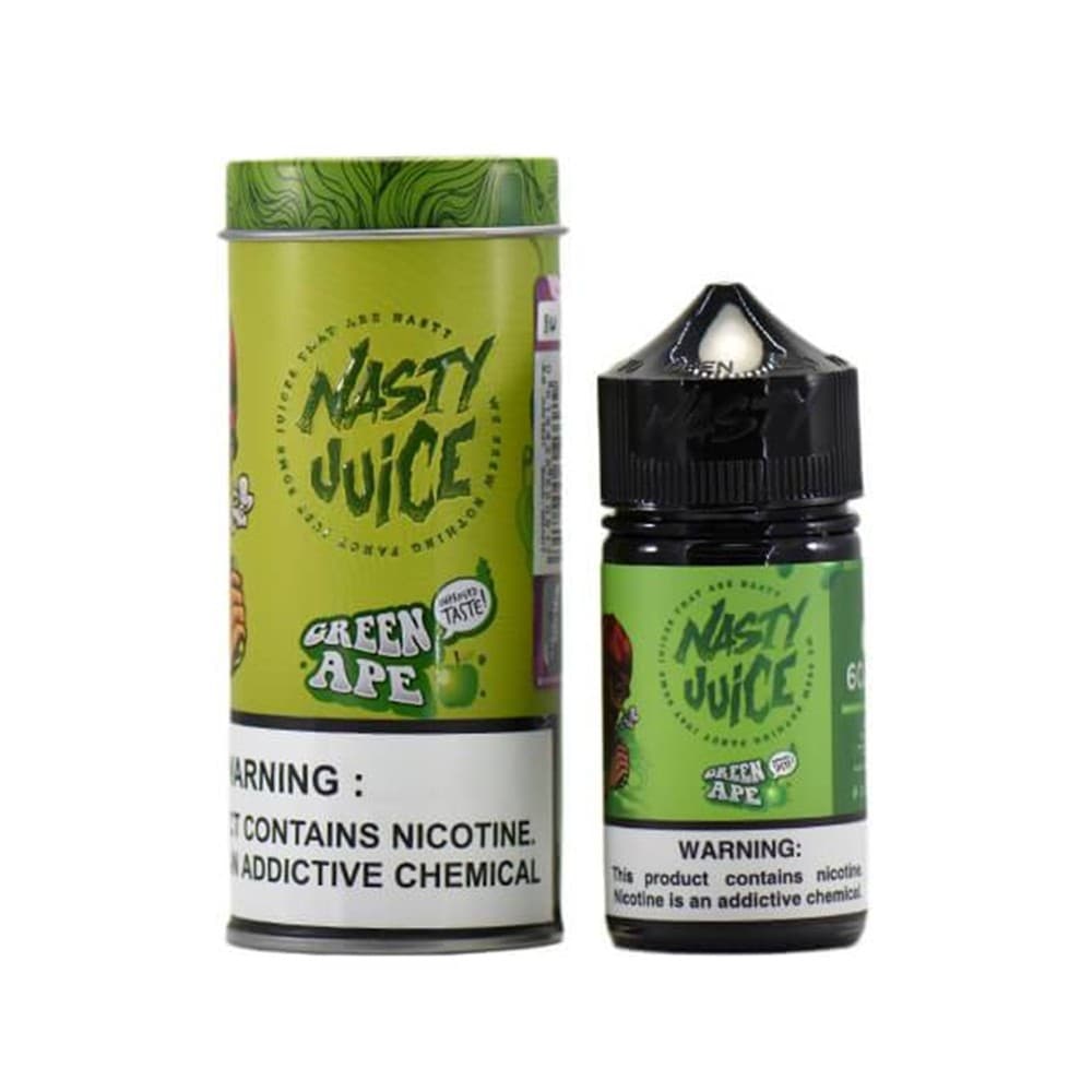 3MG X 5 PACK Nasty Juice Green Ape | 10ml E-Liquid | Wolfvapes