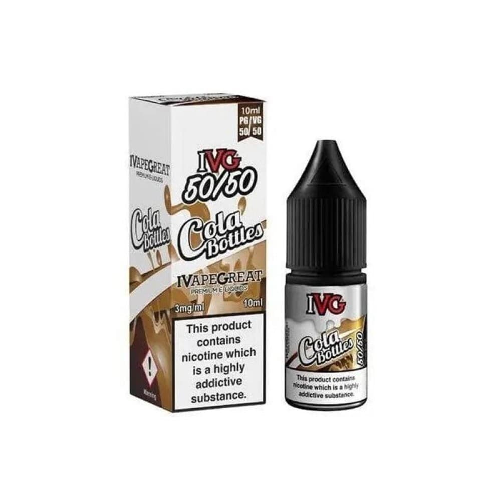 Cola Bottles / 12mg IVG 50/50 10ml Nic Salt E-Liquids 12mg & 18mg Box of 10
