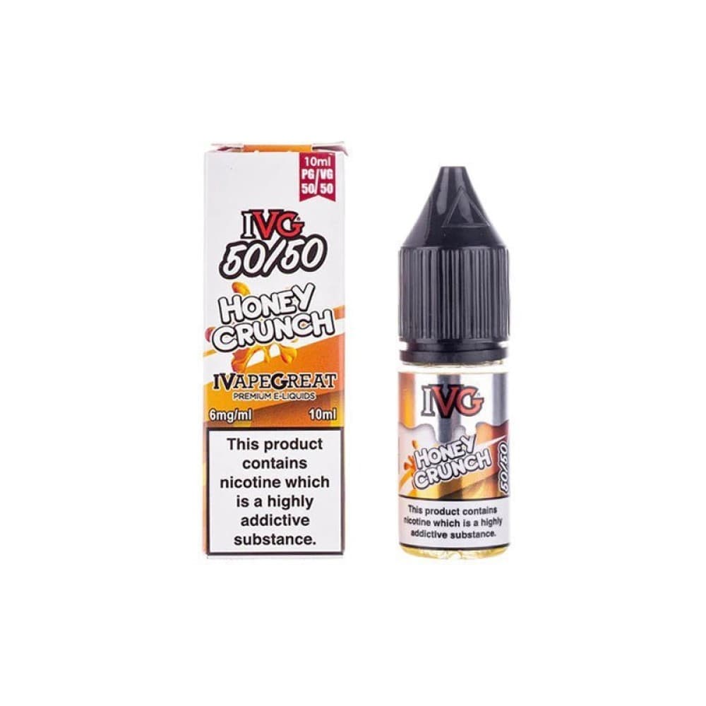 Honey Crunch / 12mg IVG 50/50 10ml Nic Salt E-Liquids 12mg & 18mg Box of 10