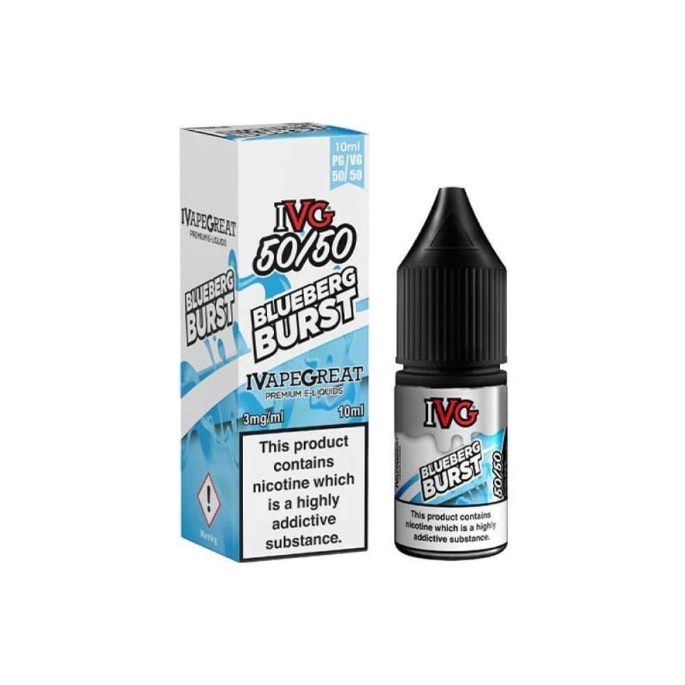 Blue Raspberry / 12mg IVG 50/50 10ml Nic Salt E-Liquids 12mg & 18mg Box of 10