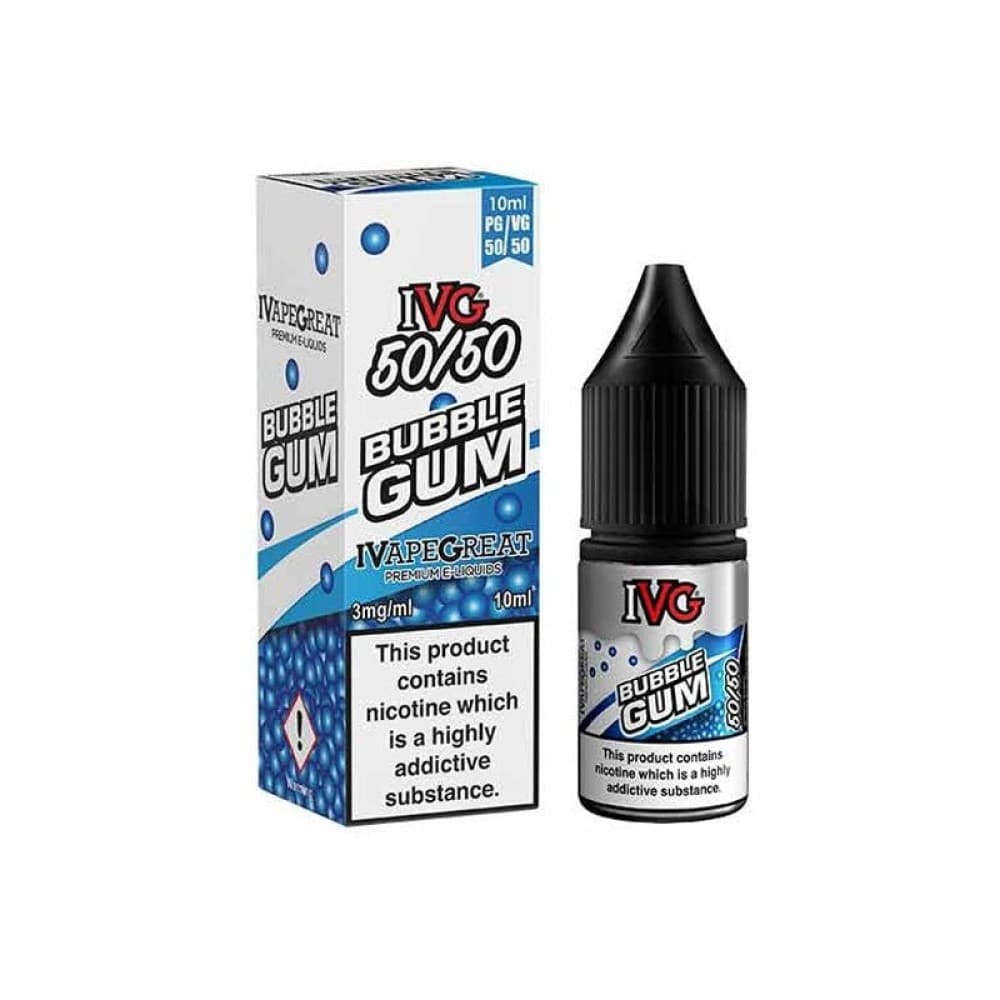 Bubblegum / 12mg IVG 50/50 10ml Nic Salt E-Liquids 12mg & 18mg Box of 10