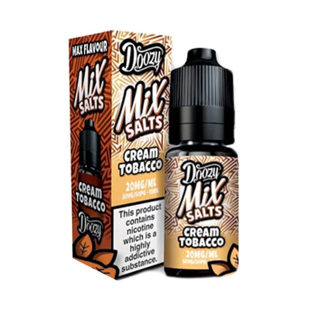 10mg / Cream Tobacco Doozy Mix Nic Salt 10ml E-Liquid Box of 10