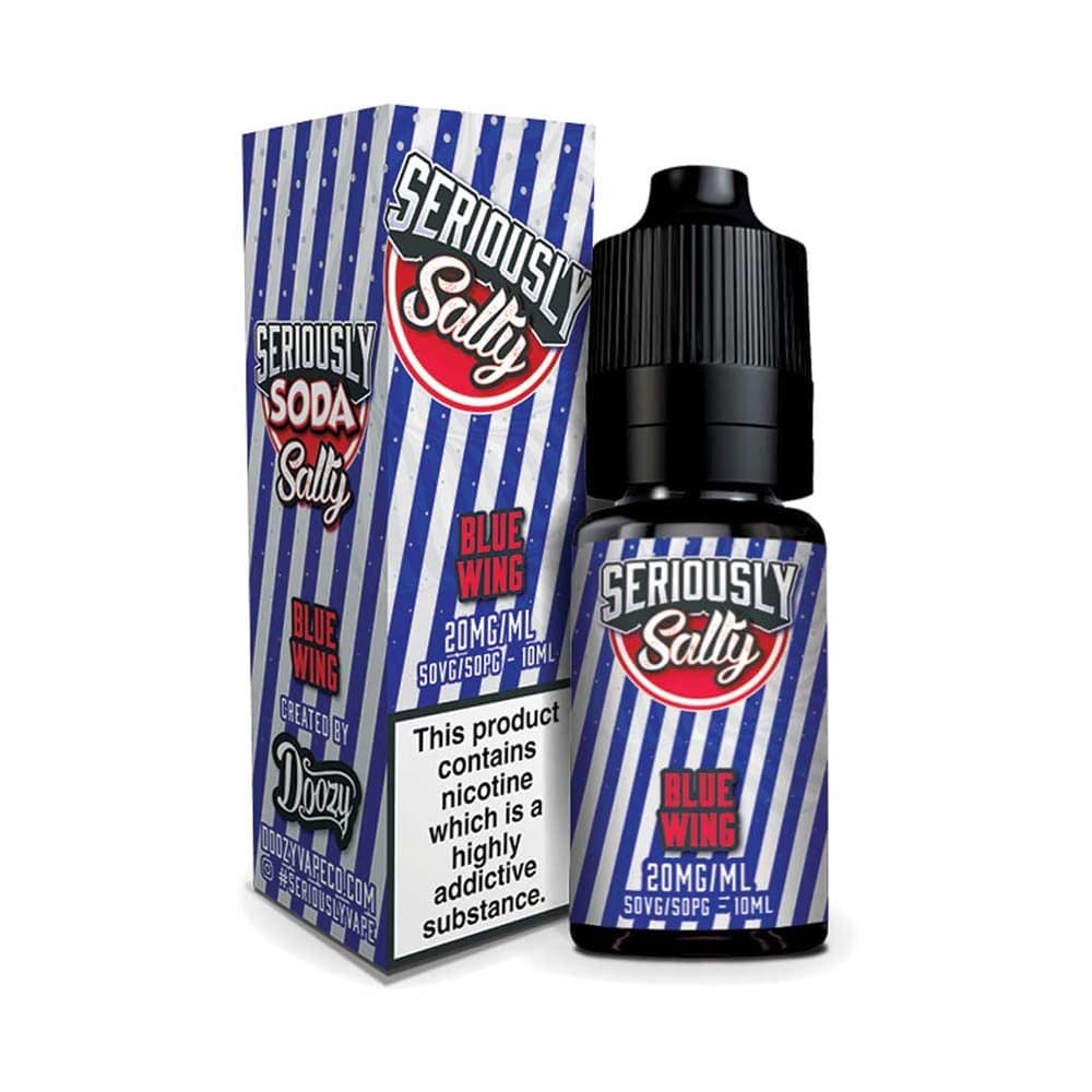 10mg / Blue Wing Doozy Vape Seriously Soda Nic Salt 10ml E-Liquid Box of 10