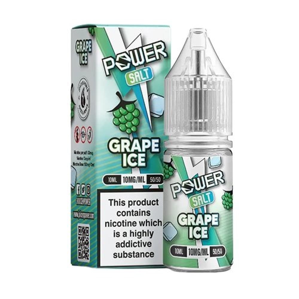 Grape Ice / 10mg Juice N Power Nic Salt 10ml E-Liquid Box of 10