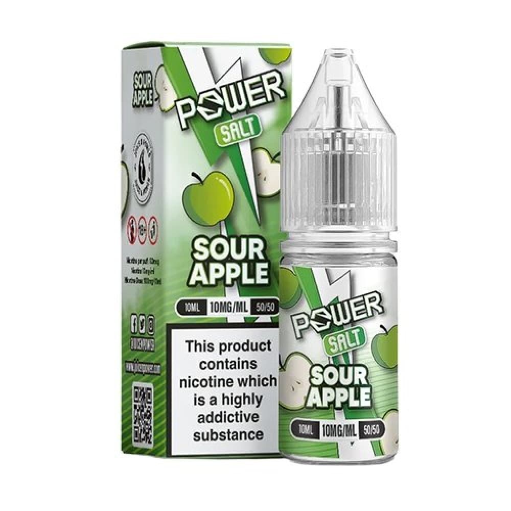 Sour Apple / 10mg Juice N Power Nic Salt 10ml E-Liquid Box of 10