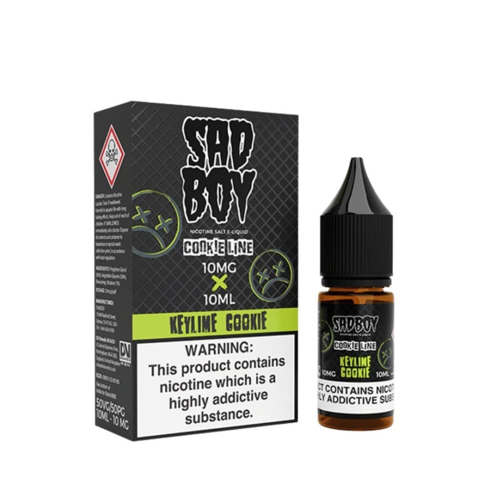 KEYLIME COOKIE / 10mg Sad Boy E-liquid 10ml Nic Salt Box of 10