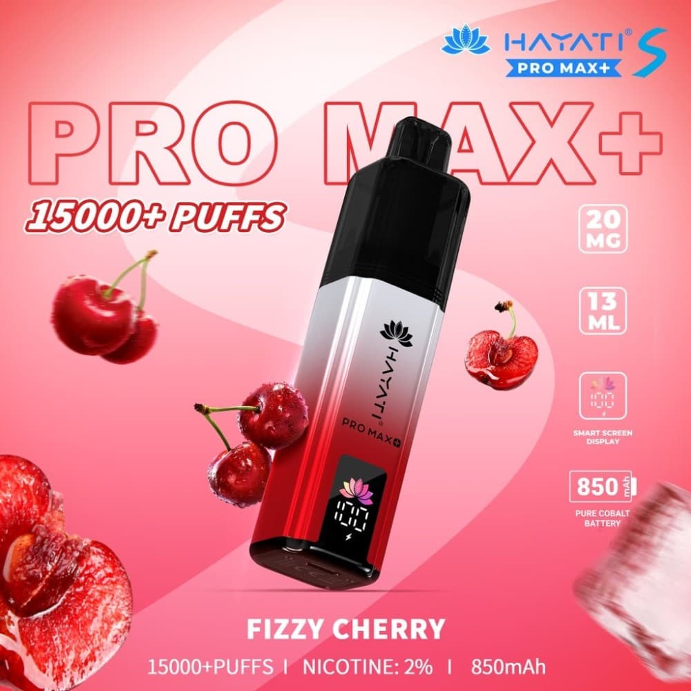 Fizzy Cherry Hayati Pro Max S Plus 15K Pod Vape Kit