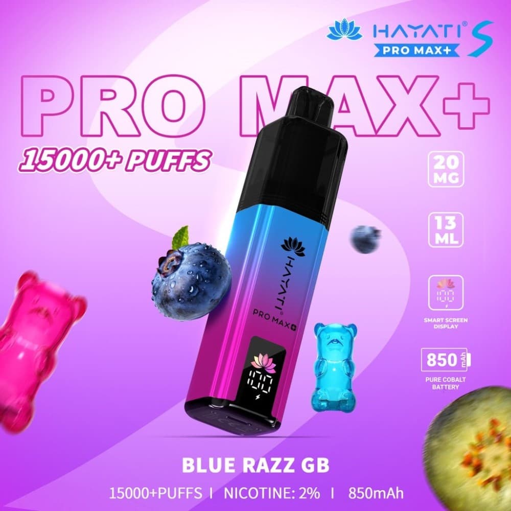 Blue Razz GB Hayati Pro Max S Plus 15K Pod Vape Kit
