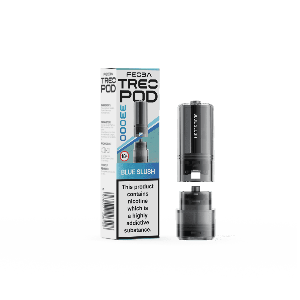 Blue Slush Feoba Treo 33k Replacement Pods Box of 5