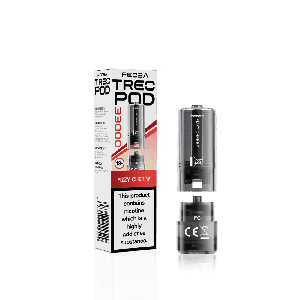 Fizzy Cherry Feoba Treo 33k Replacement Pods Box of 5