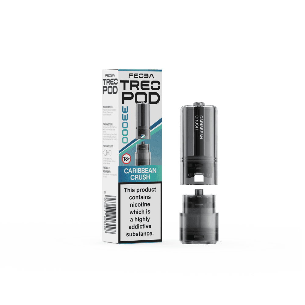 Caribbean Crush Feoba Treo 33k Replacement Pods Box of 5