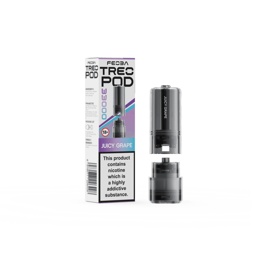 Juicy Grape Feoba Treo 33k Replacement Pods Box of 5