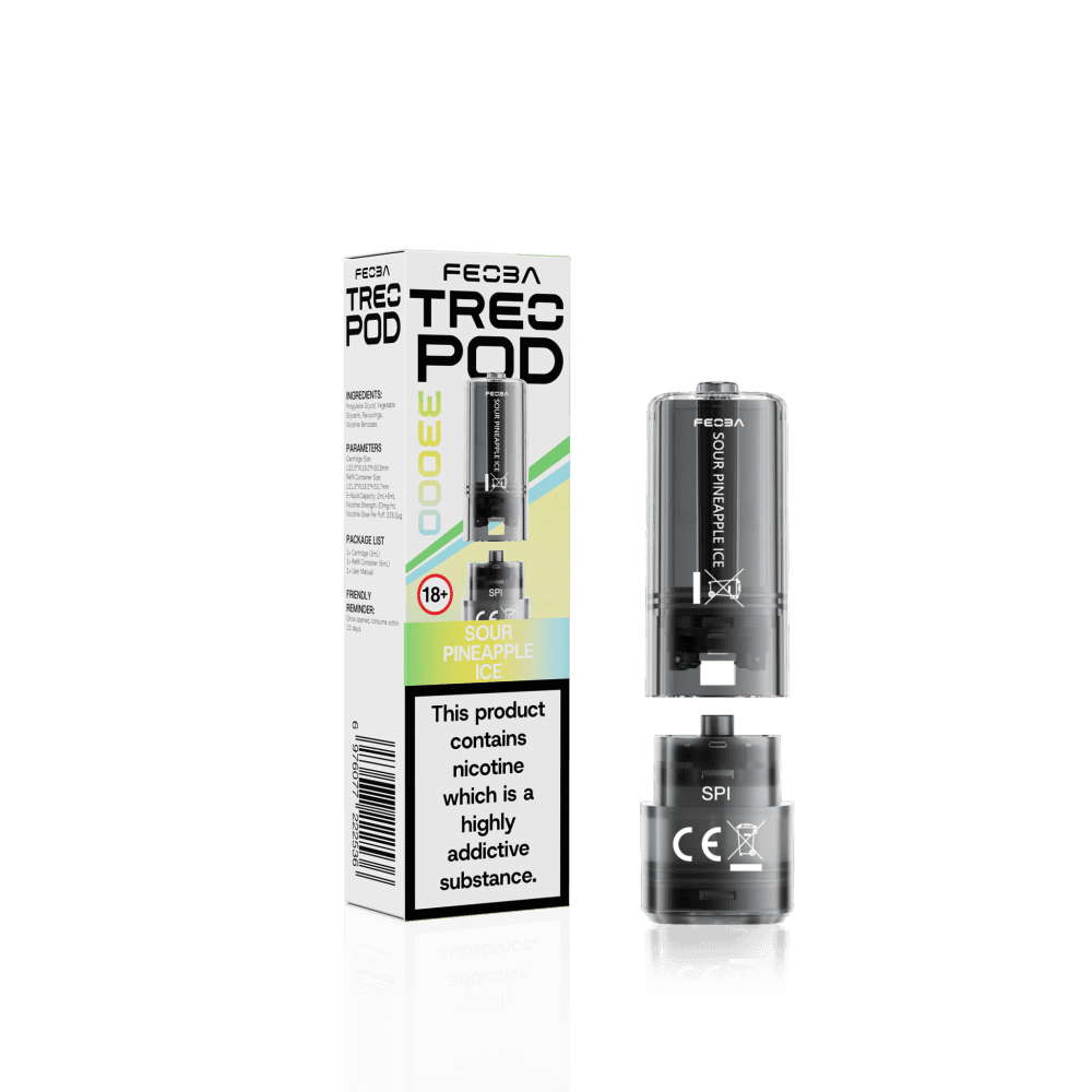 Sour Pineapple Ice Feoba Treo 33k Replacement Pods Box of 5