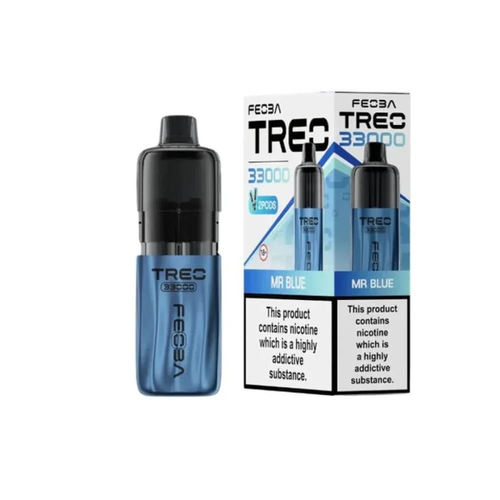 Mr Blue Feoba Treo 33k Prefilled Pod Vape Kit Box of 6