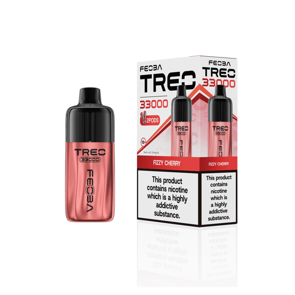 Fizzy Cherry Feoba Treo 33k Prefilled Pod Vape Kit Box of 6