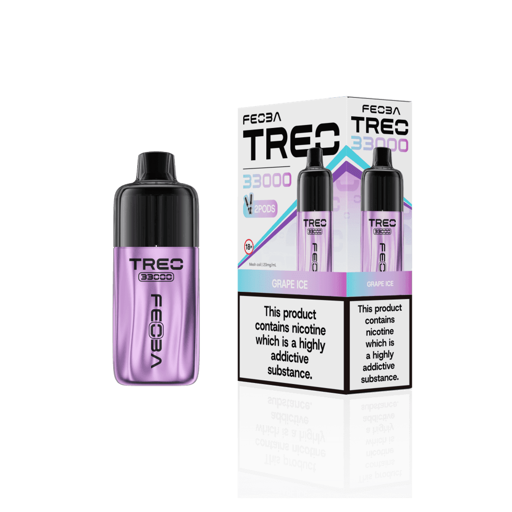 Grape Ice Feoba Treo 33k Prefilled Pod Vape Kit Box of 6