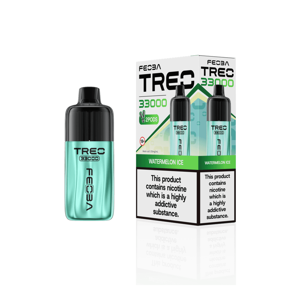 Watermelon Ice Feoba Treo 33k Prefilled Pod Vape Kit Box of 6