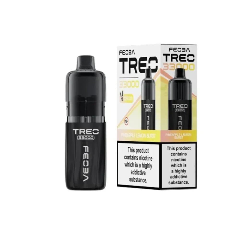 Pineapple Lemon Burst Feoba Treo 33k Prefilled Pod Vape Kit Box of 6