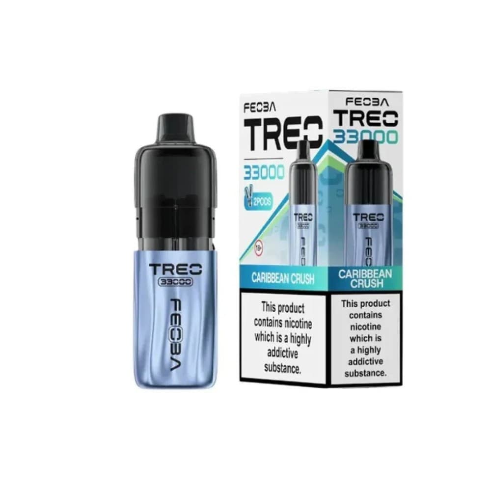 Caribbean Crush Feoba Treo 33k Prefilled Pod Vape Kit Box of 6