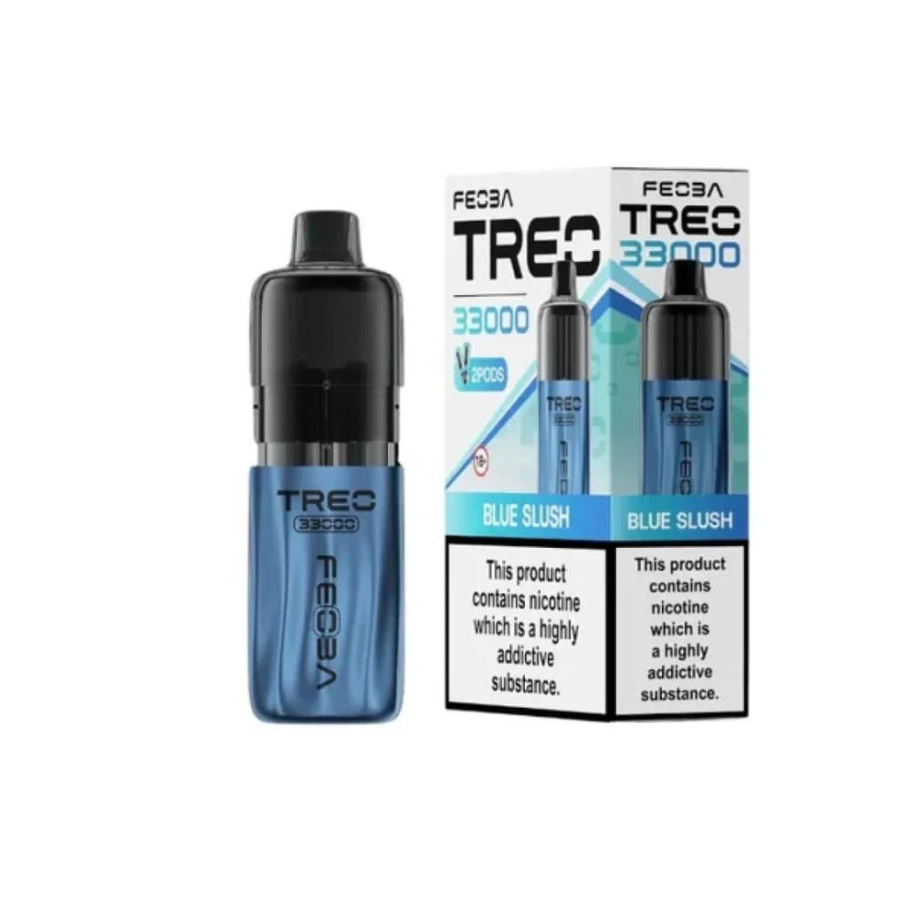 Blue Slush Feoba Treo 33k Prefilled Pod Vape Kit Box of 6