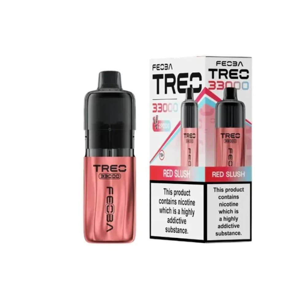 Red Slush Feoba Treo 33k Prefilled Pod Vape Kit Box of 6