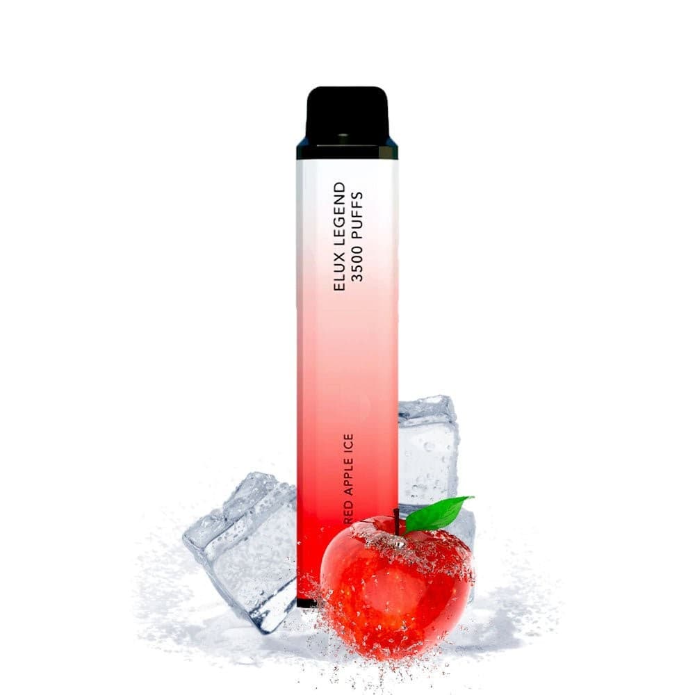 Red Apple Ice 0 % Elux Legend 3500 Puffs Nicotine Free Disposable Vape | 0mg | No Nicotine