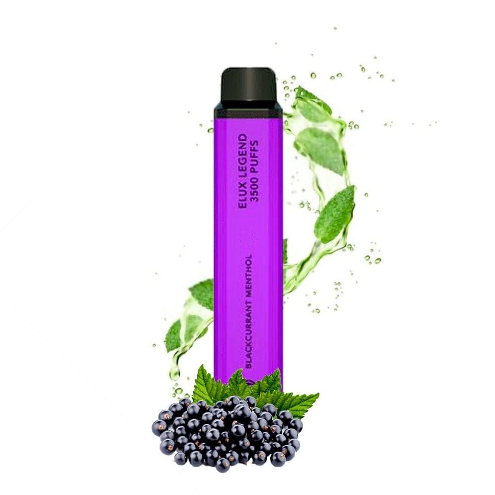 Blackurrant Menthol 0 % Elux Legend 3500 Puffs Nicotine Free Disposable Vape | 0mg | No Nicotine