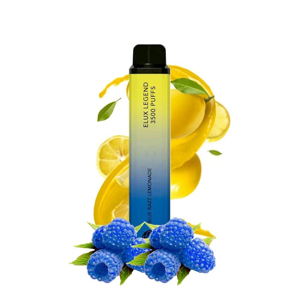 Blue Razz Lemonade 0 % Elux Legend 3500 Puffs Nicotine Free Disposable Vape | 0mg | No Nicotine
