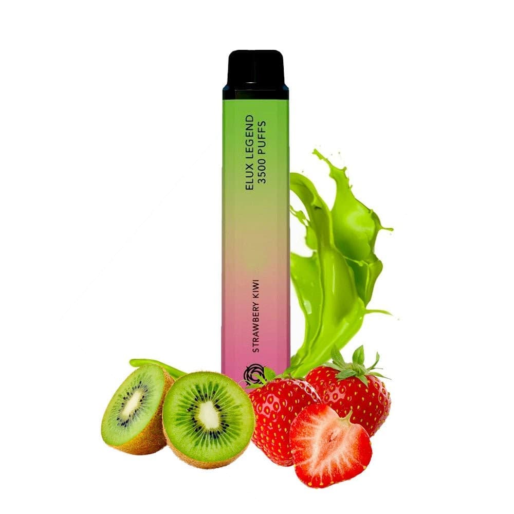 Strawberry Kiwi 0 % Elux Legend 3500 Puffs Nicotine Free Disposable Vape | 0mg | No Nicotine