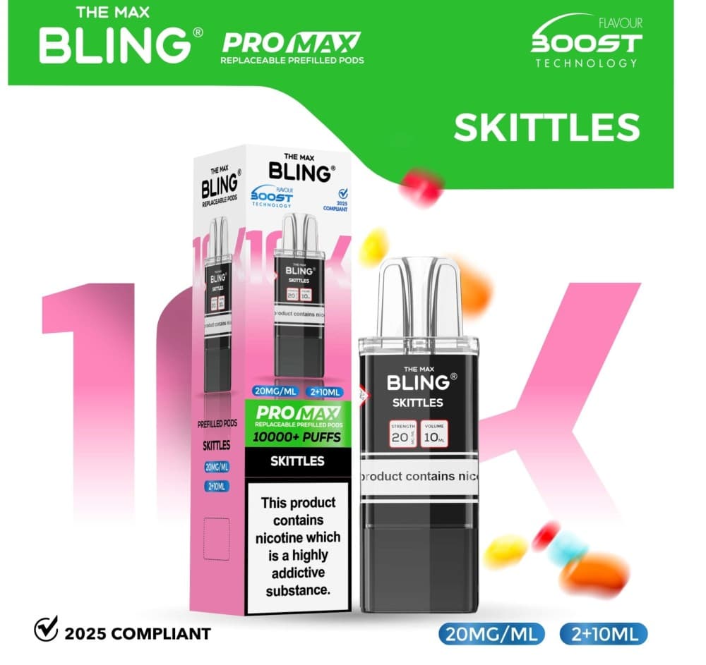 Skittles The Bling 10k Pro Max Replacement Pods (BOX OF 5)