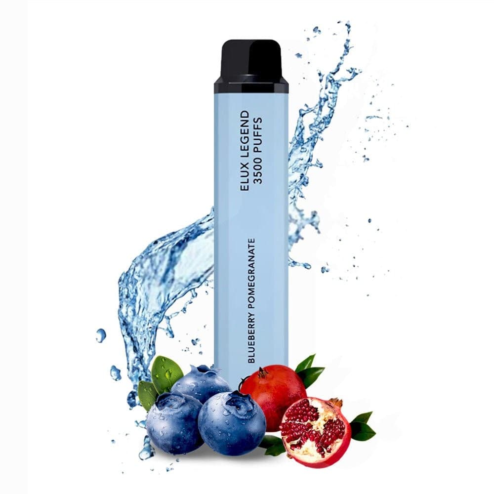 Blueberry Pomegranate 0 % Elux Legend 3500 Puffs Nicotine Free Disposable Vape | 0mg | No Nicotine