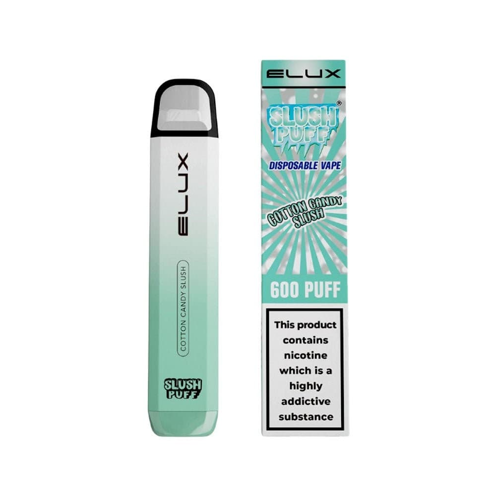 Cotton Candy Slush ELUX Slush Puff 600 Vape | 20mg | Wolfvapes