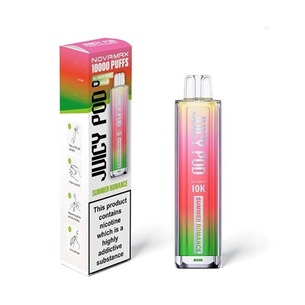 Summer Romance Juicy Pod Novamax 10k Vape Kit - (BOX OF 5)