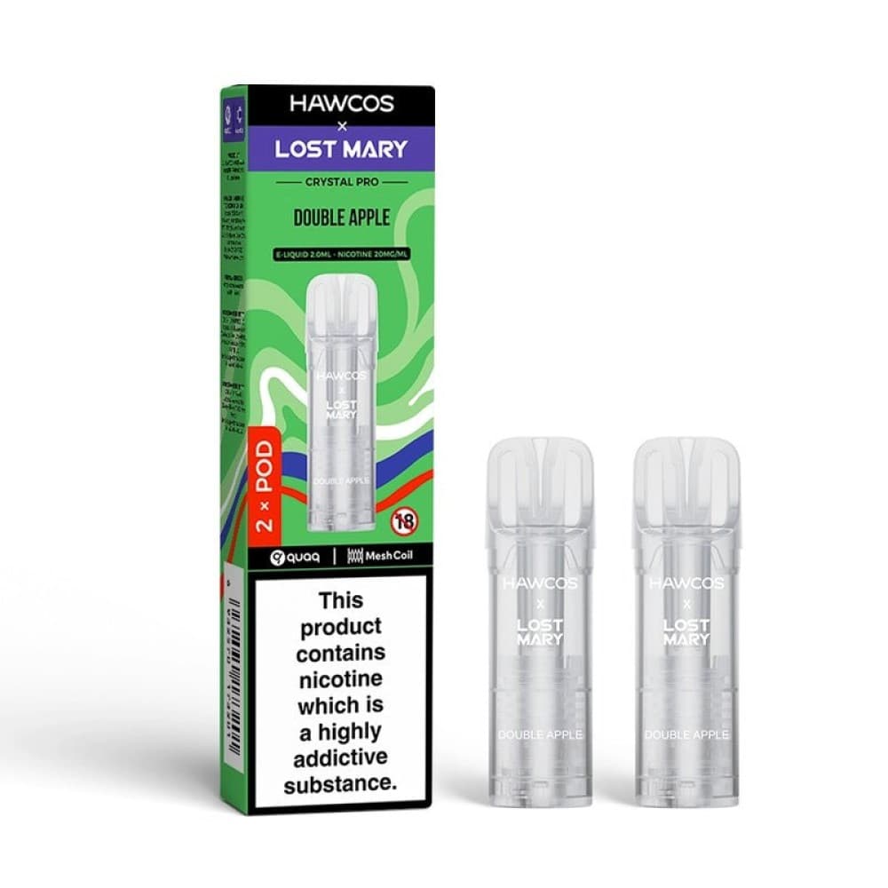 Double Apple Hawcos x Lost Mary Crystal Pro Prefilled Pods Pack of 10