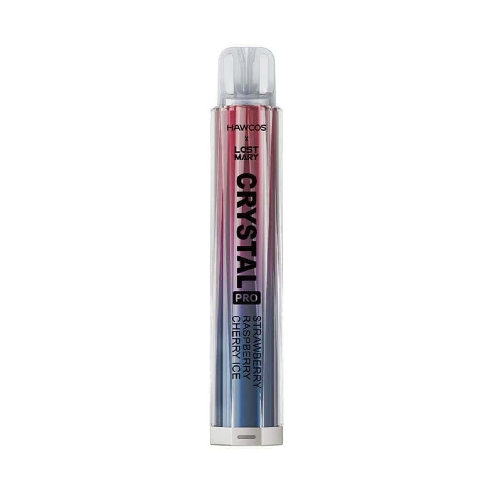 Strawberry Raspberry Cherry Ice Hawcos x Lost Mary Crystal Pro 600 Prefilled Pod Kit Box of 10